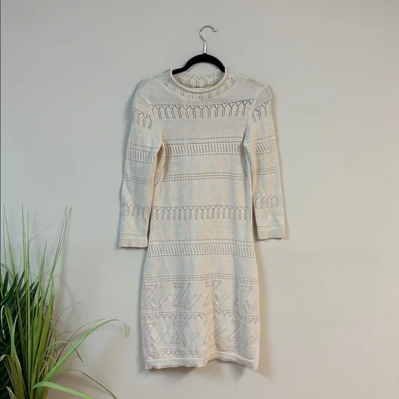 BNWT Zadig & Voltaire Cecily ZV Monogrammed Knit Dress Size Xs - Picture 4 of 8